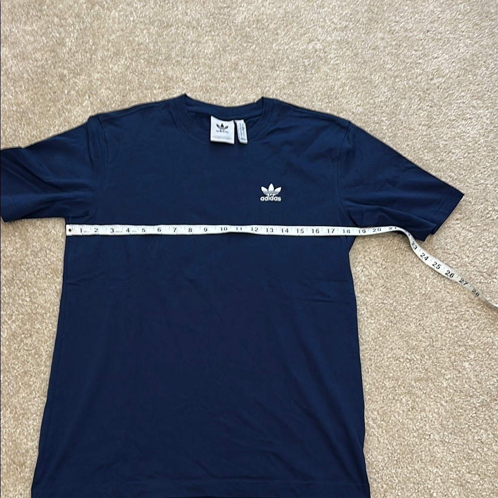 Men’s Adidas Trefoil Essentials Short Sleeve T-Shirt-Navy S